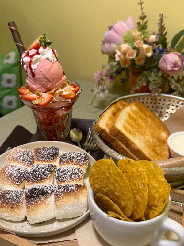 마시멜로우 토스트와 파르페