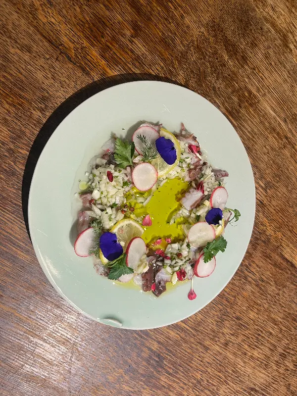 아름다운 문어 카르파쵸