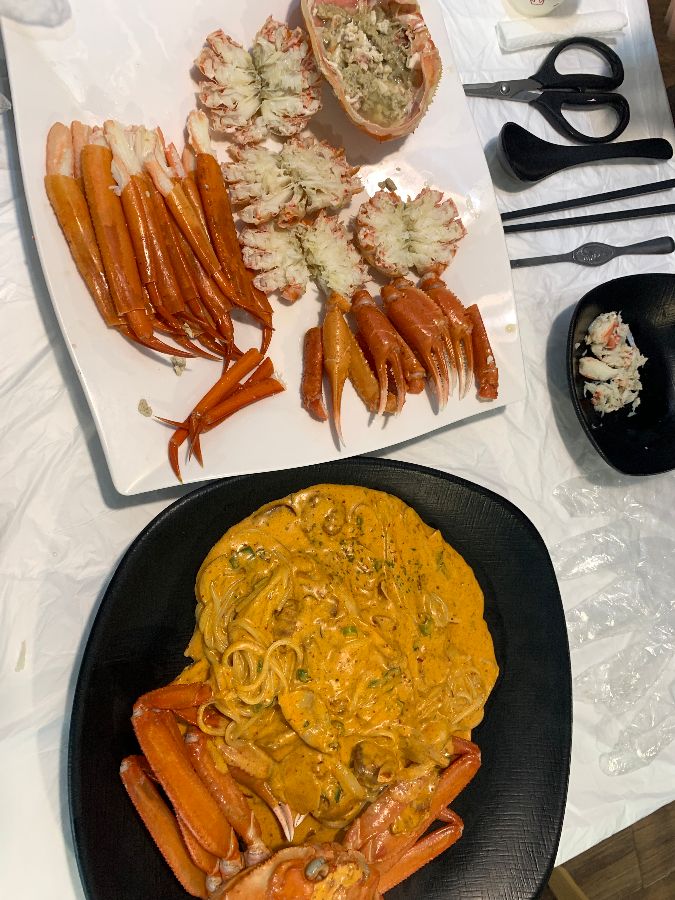 홍게와 투움바 파스타