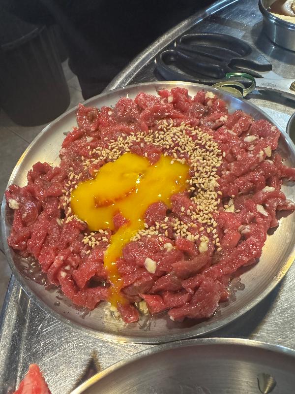 정대포소갈비의 육회