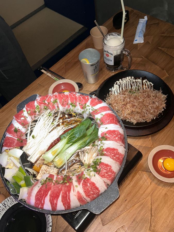 신선한 연어 사시미