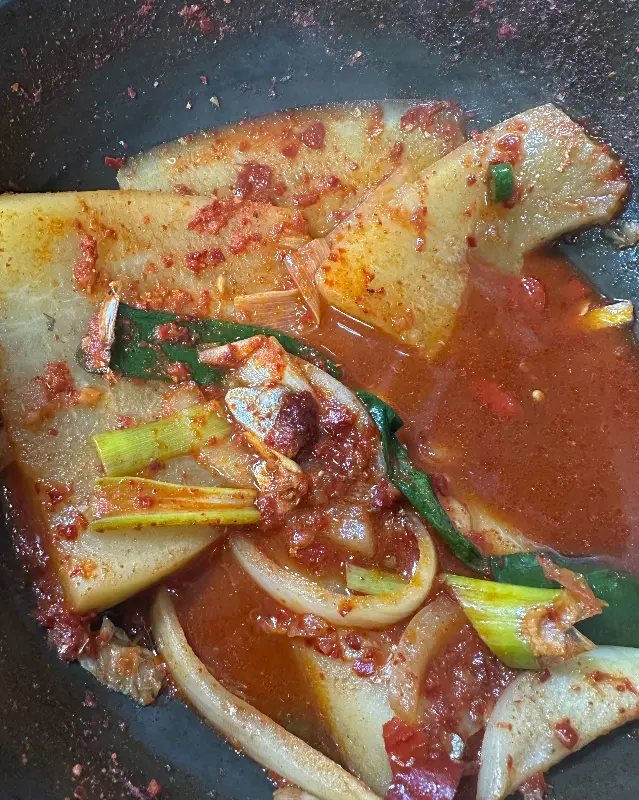 갈치조림의 비주얼