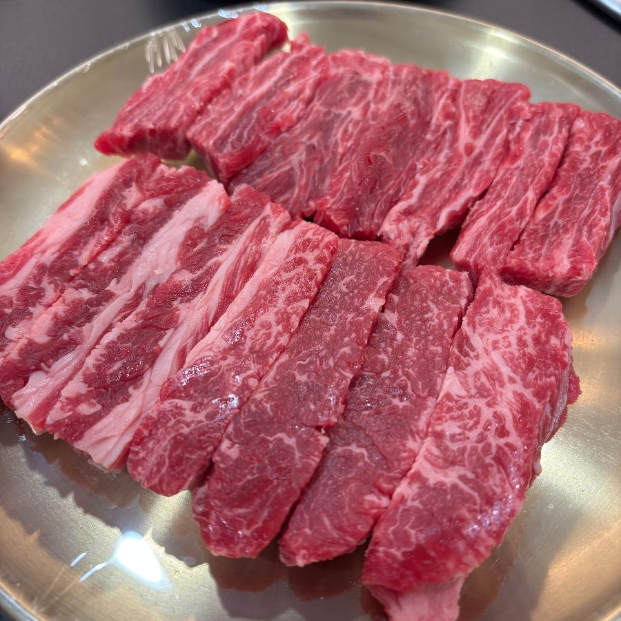 마블링이 환상적인 한우