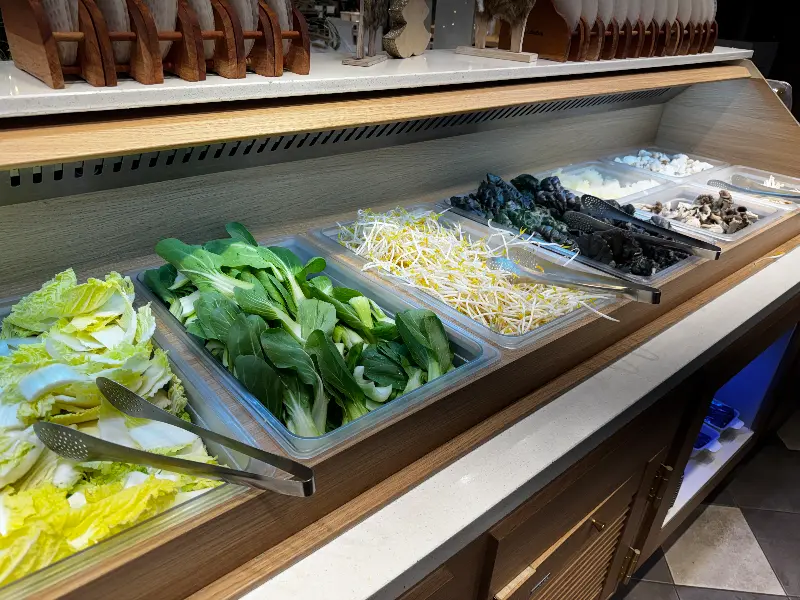 신선한 야채 코너