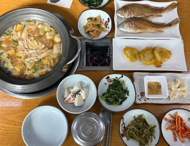 예당정식 한상차림