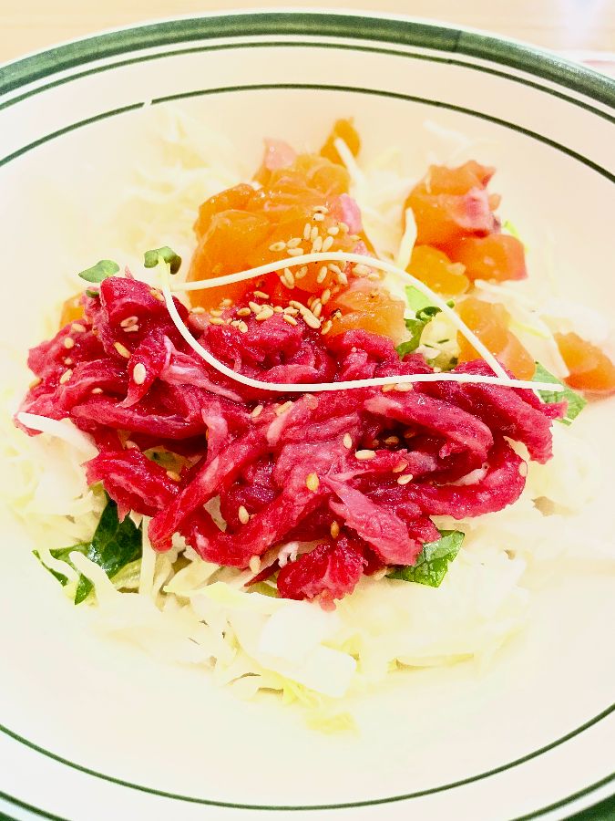 매콤달콤한 불닭마요연어덮밥