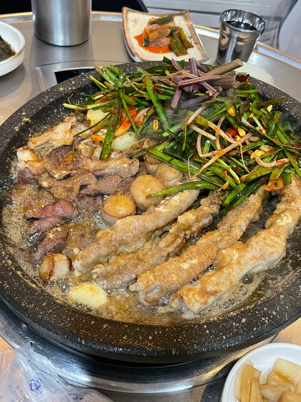 곱미당 곱창 한 상 차림