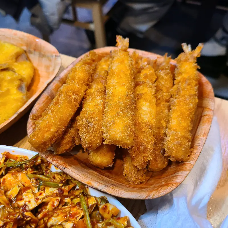 따끈하고 바삭한 고구마튀김