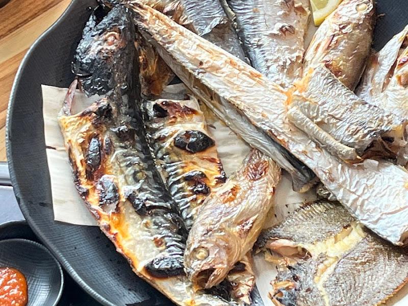 화덕 생선구이 모둠 클로즈업