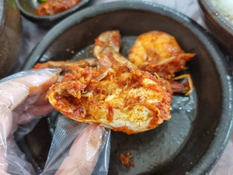 맛있게 먹은 꽃게찜