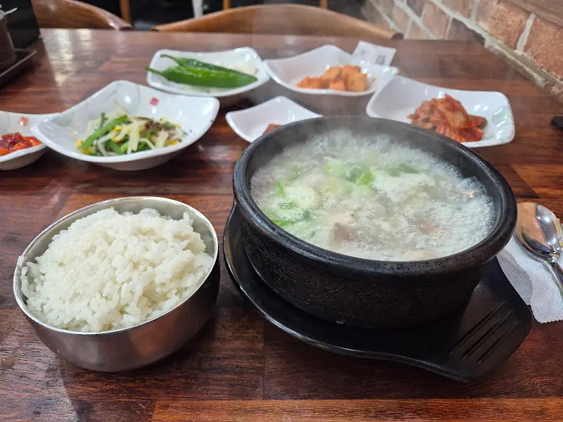 순대국밥 한 상 차림