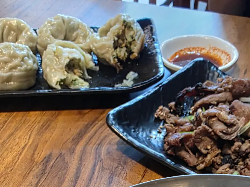 만두와 고기