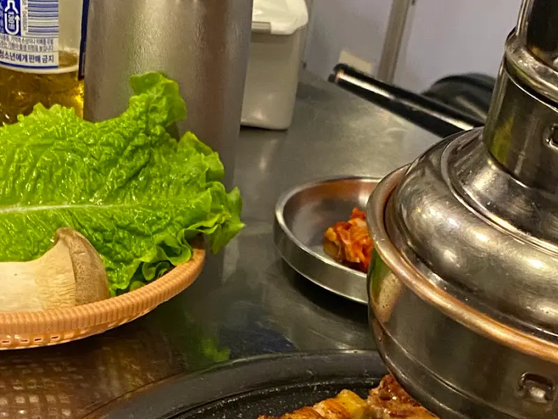 신선한 쌈 채소