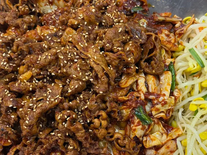 차돌삼합 비주얼