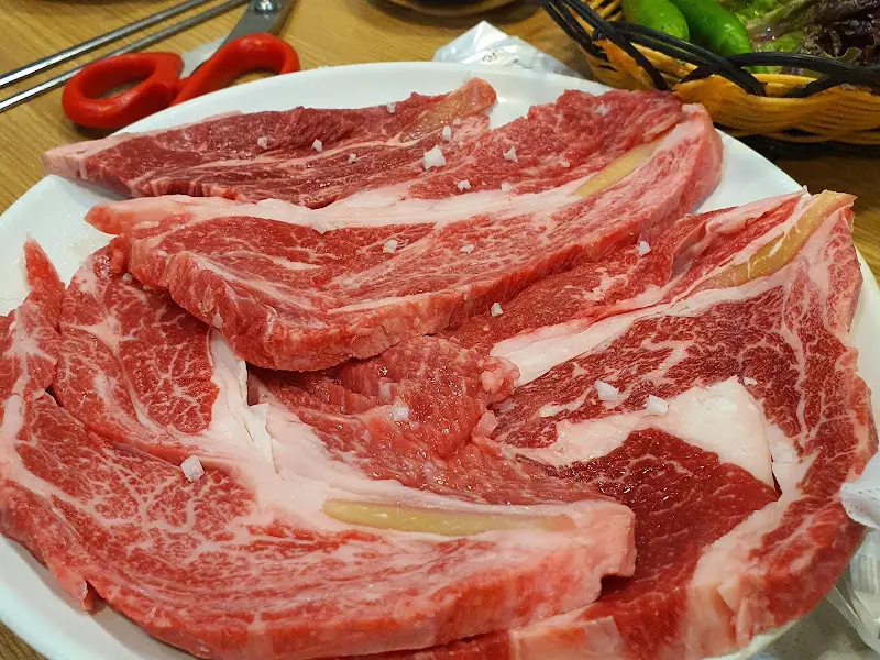 환상적인 마블링의 한우