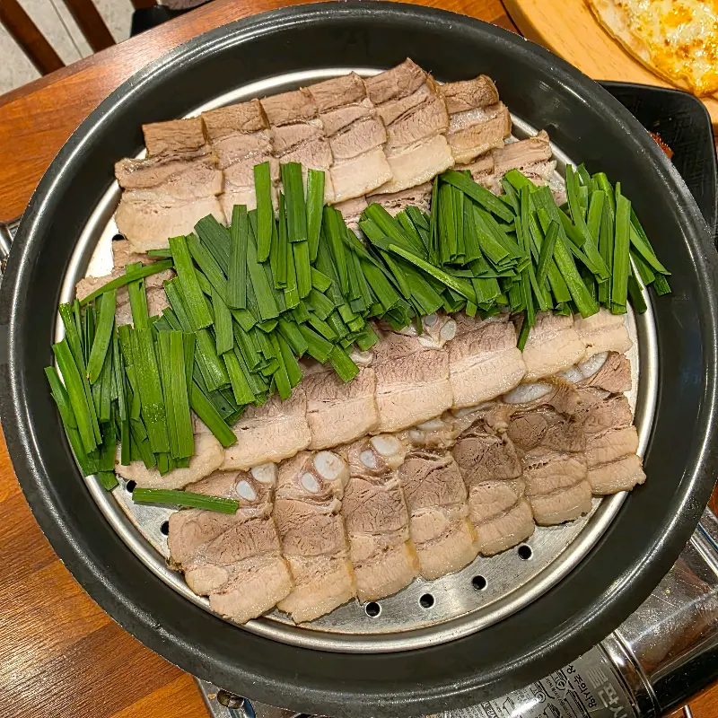 수육과 낙지의 환상적인 만남