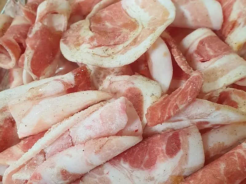 대패 삼겹살 클로즈업