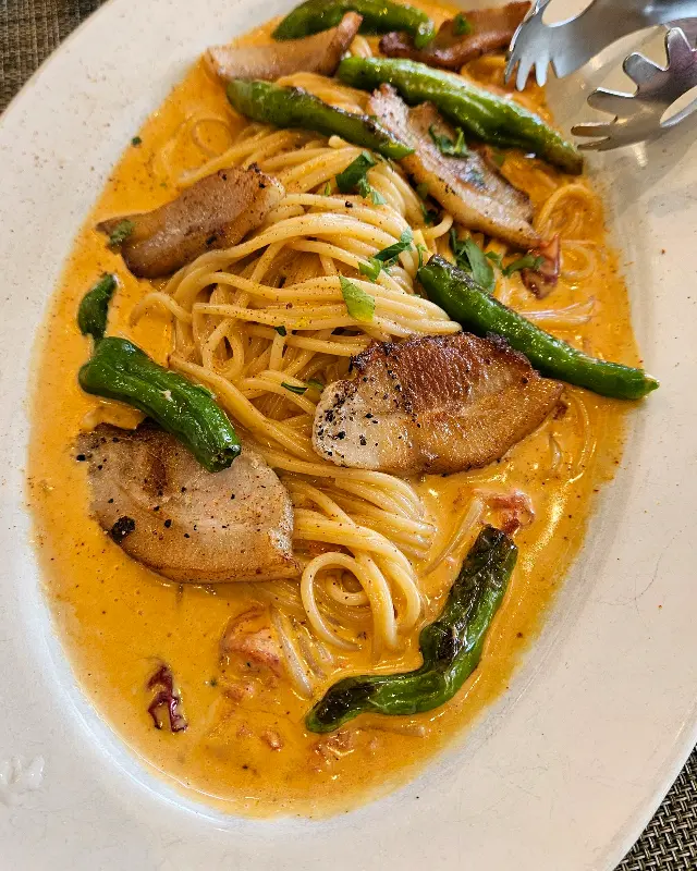 매콤한 항정살 꽈리고추 파스타