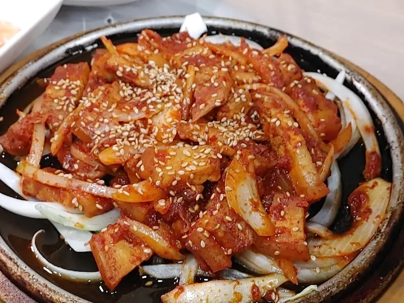 생삼겹 두루치기