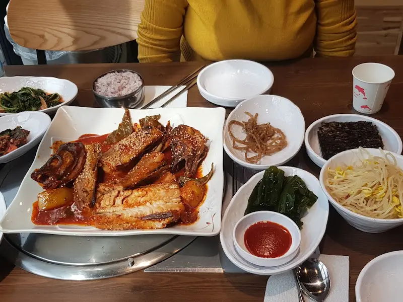 코다리 정식 한 상 차림