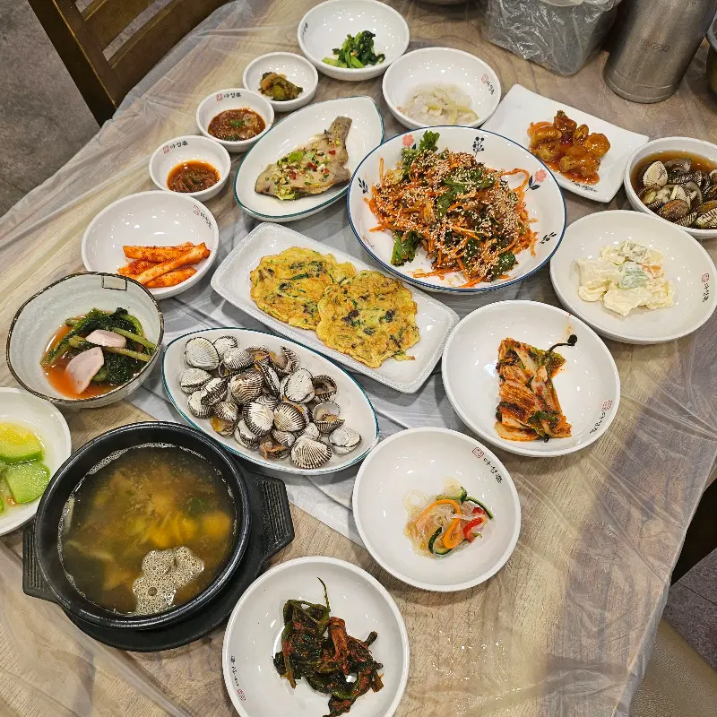 꼬막정식 한상차림
