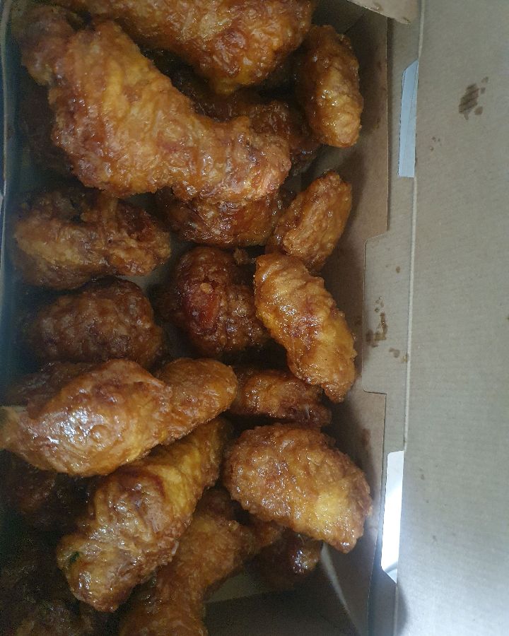 교촌치킨 윙봉 한 상차림