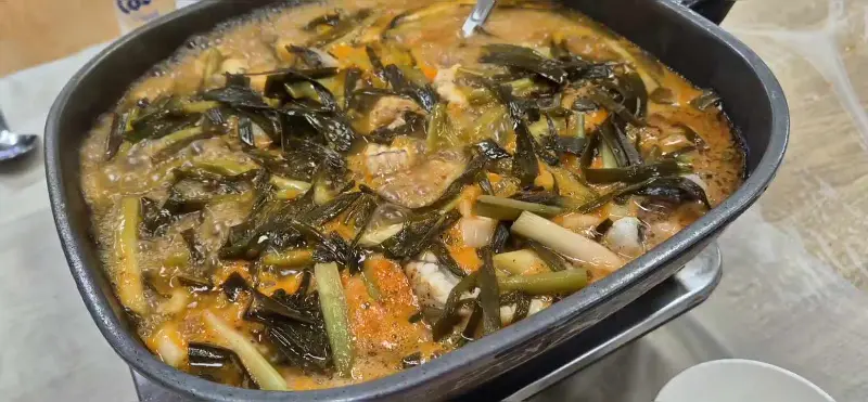파김치 장어 전골