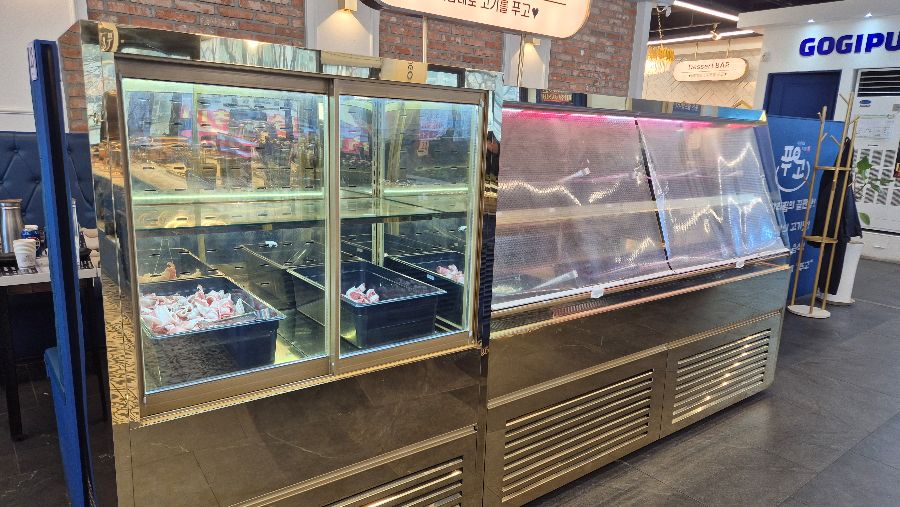 푸고 천안두정점 고기 냉장고