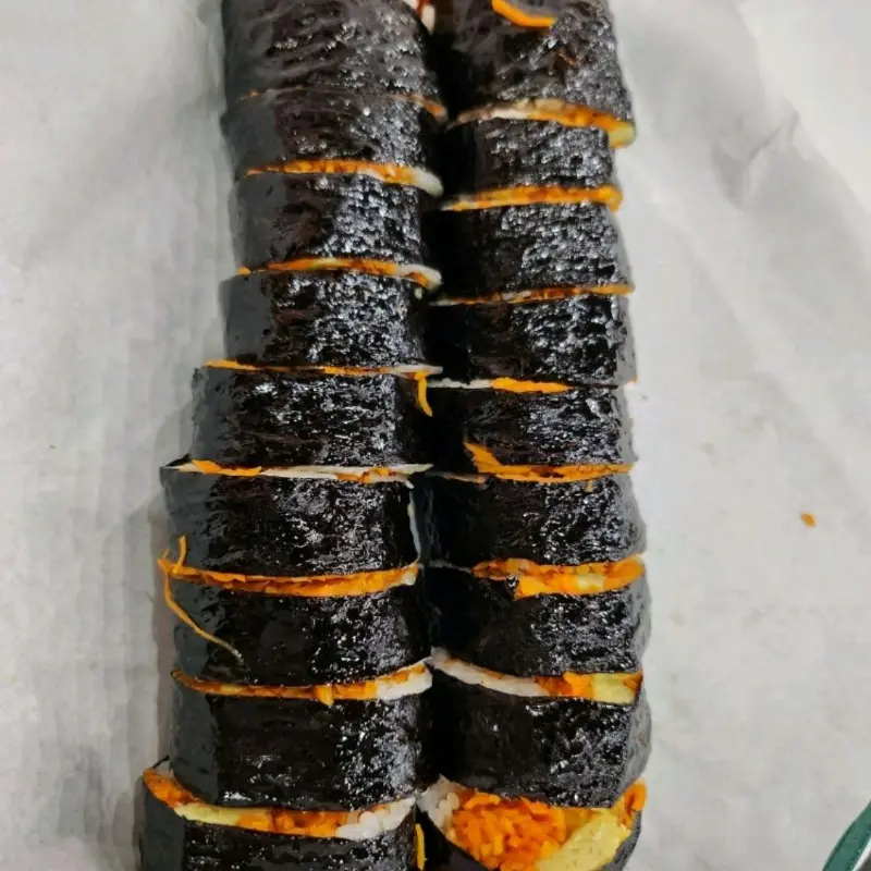 포장해온 김밥