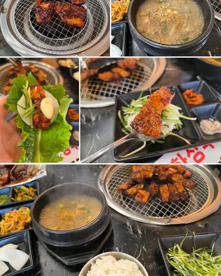 다양한 각도에서 촬영된 음식 사진 모음