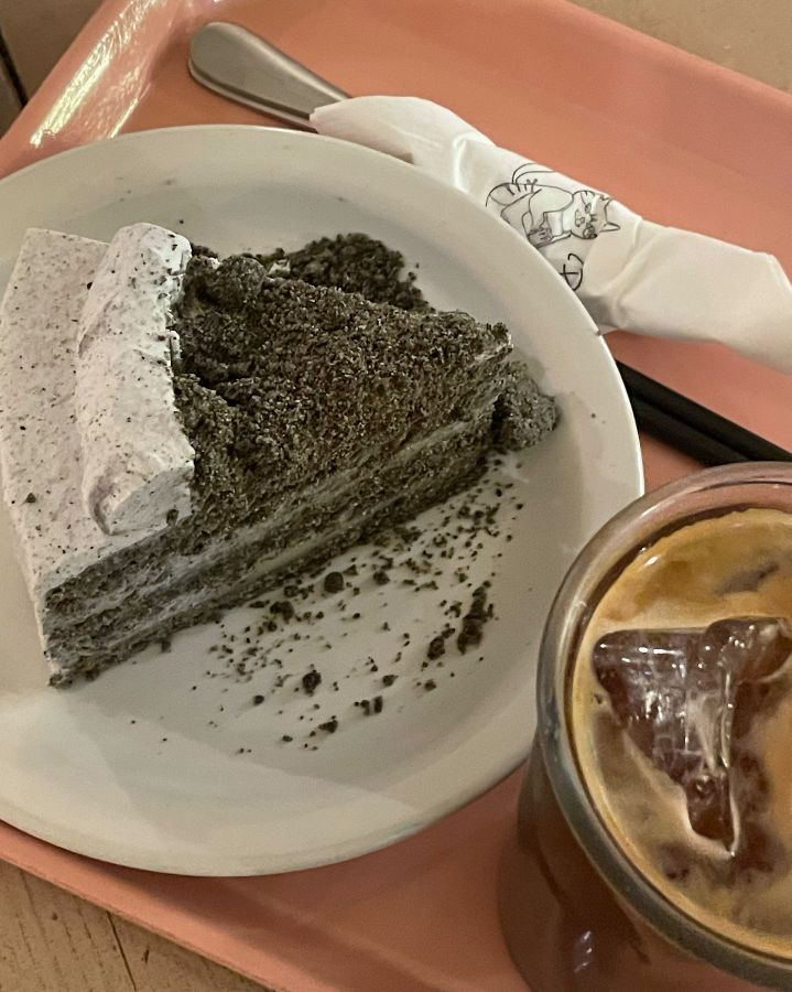 카페페퍼 흑임자 케이크