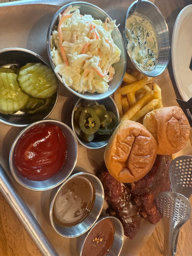 텍사스랜치 바베큐 플래터 구성