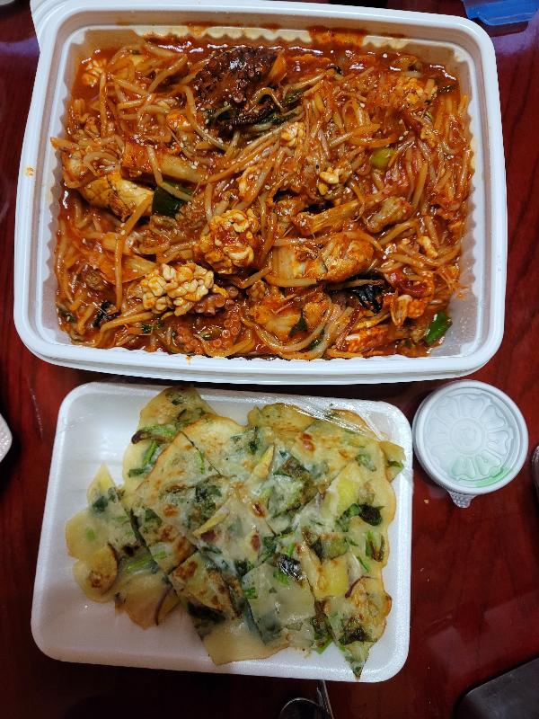 해물찜과 해물파전