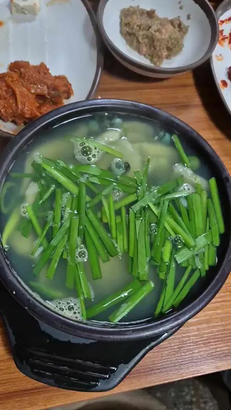 올갱이 해장국의 모습