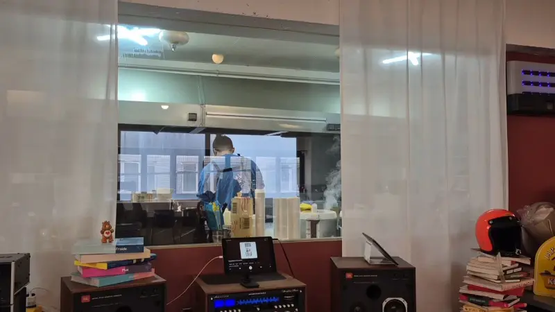 킥친의 주방 내부