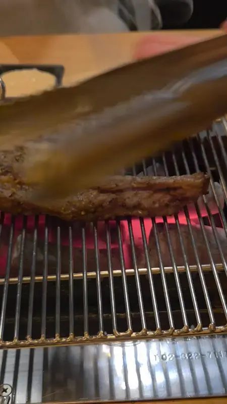 양갈비 굽는 모습