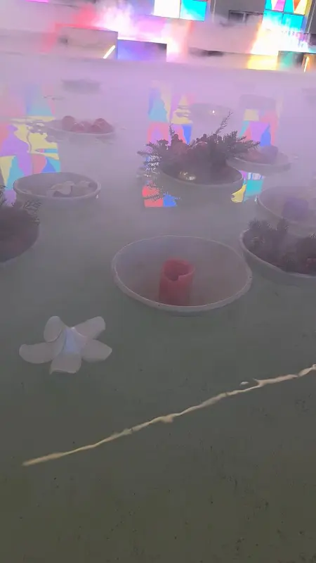 안개가 자욱한 해화탕 내부