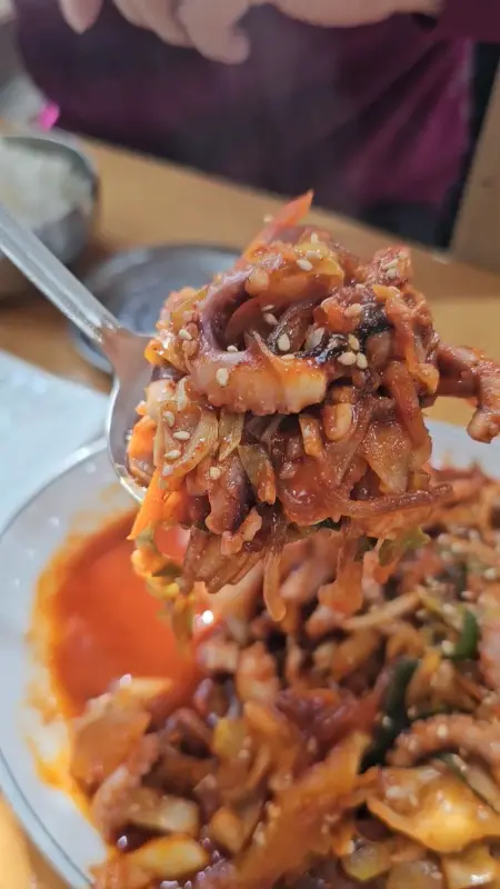 매콤한 낙지볶음