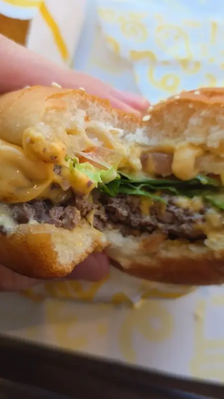 단면을 드러낸 비프버거