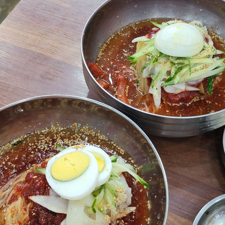 왕밀면냉면 물밀면 비빔밀면