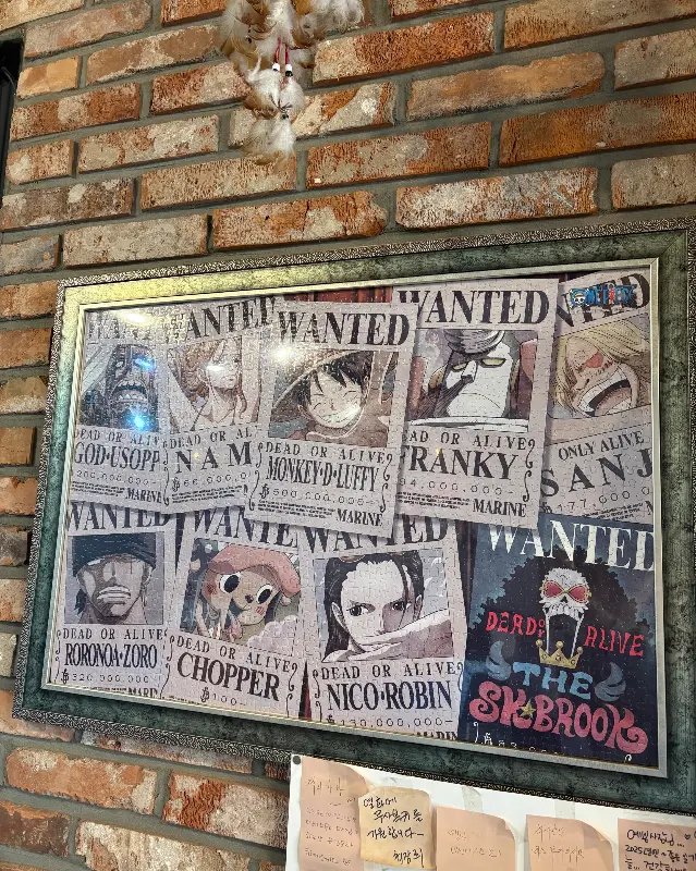 원피스 현상수배 포스터