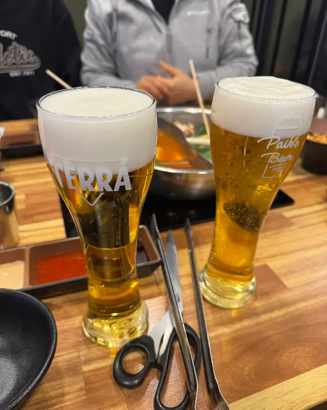 시원한 맥주