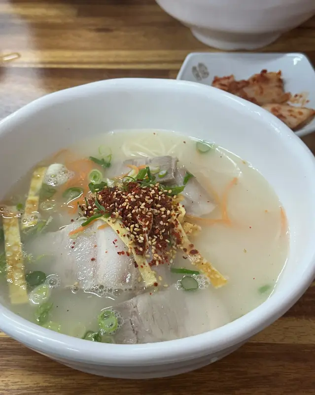 고기국수 근접샷