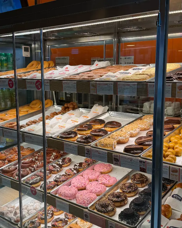 도넛 진열대