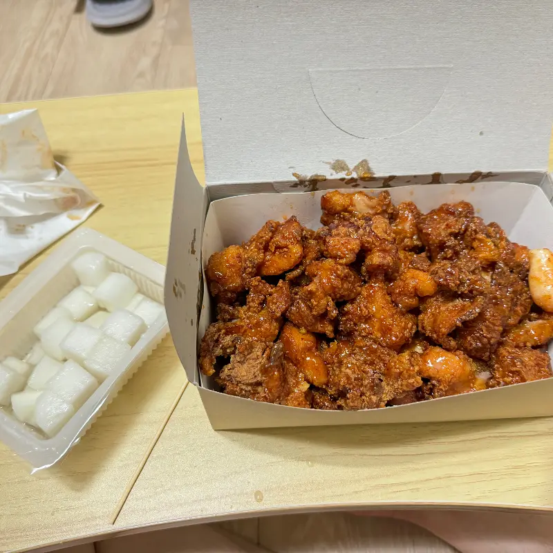 닭강정 포장 박스