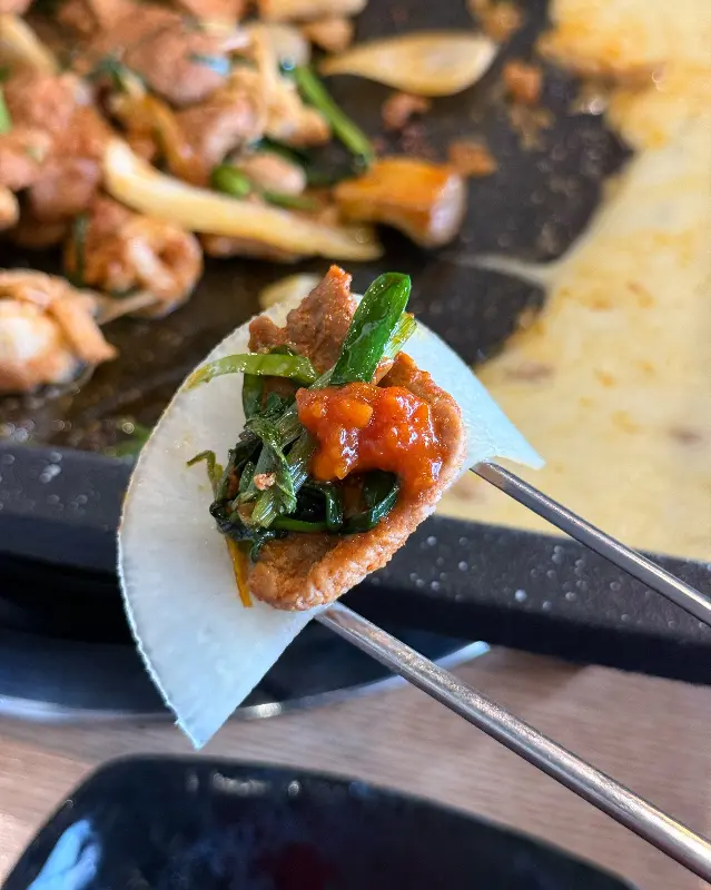 푸짐한 오리백숙