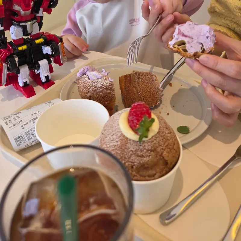 다양한 종류의 퍼프슈