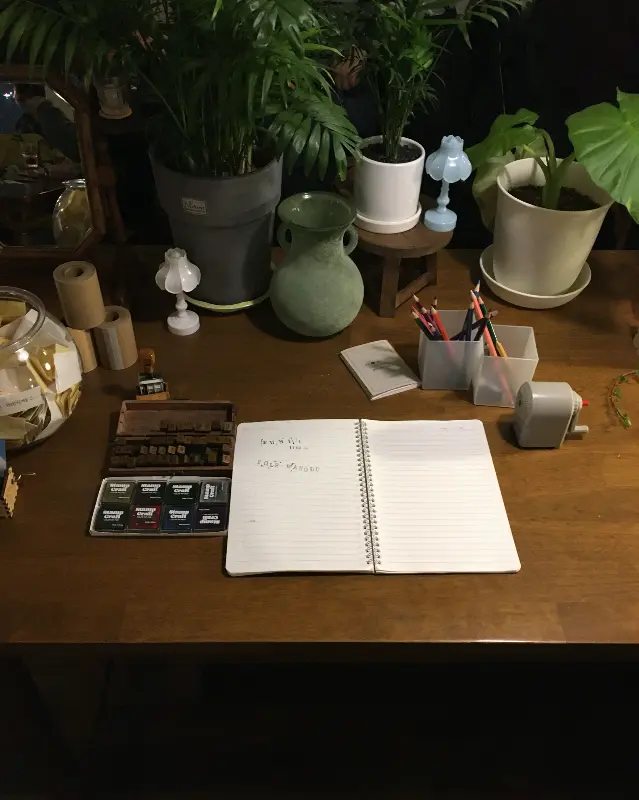 카페 내부 소품