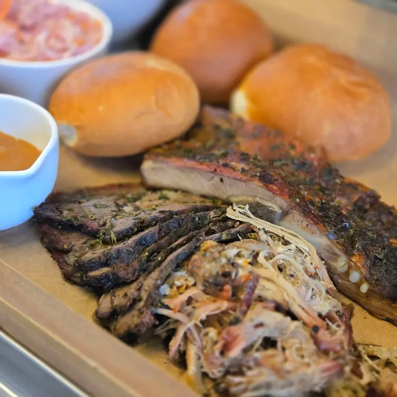 바베큐 한 상 차림