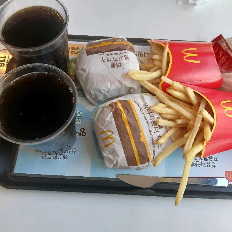 더블 쿼터파운더 치즈 세트